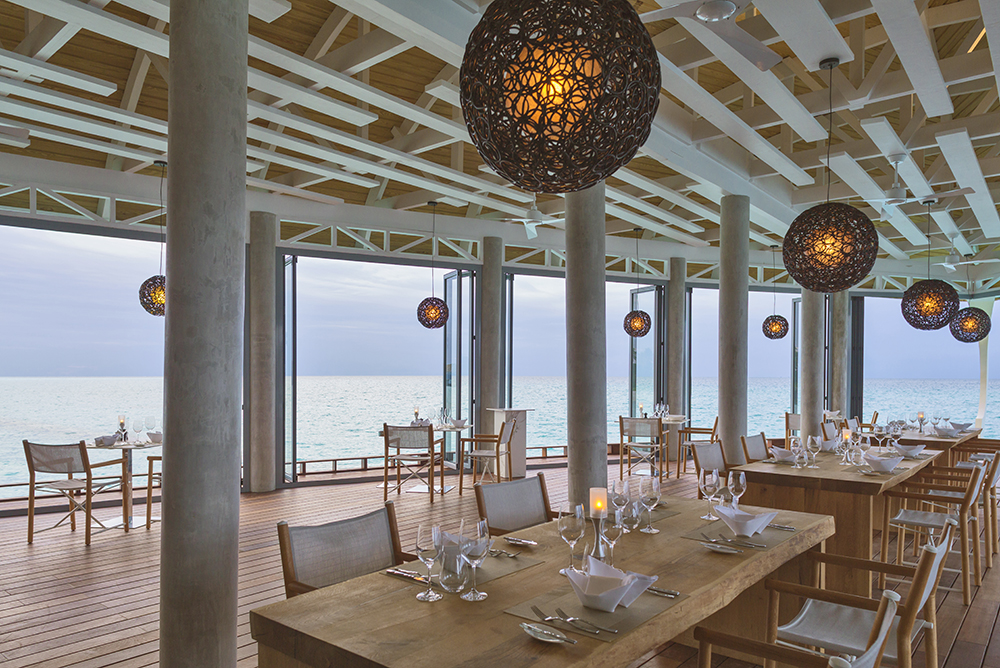 Restaurante de especialidad en Kuramathi, Maldivas