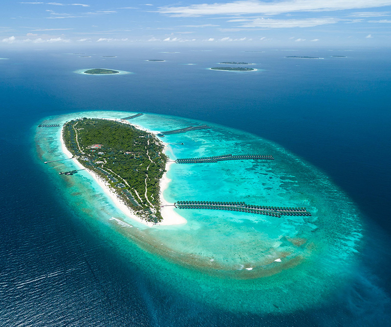 Siyam World desde el aire, Maldivas