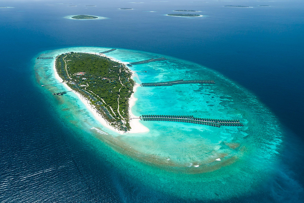 Siyam World desde el aire, Maldivas