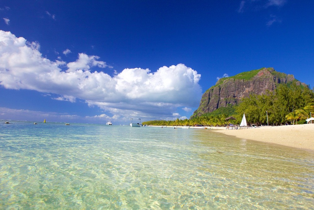 Playa de Le Morne en Mauricio