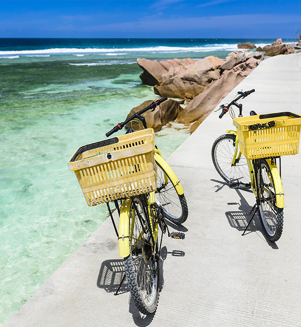 Bicicletas en La Digue