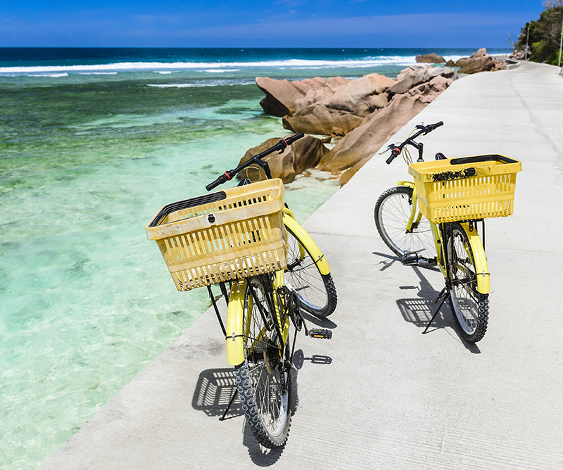 Bicicletas en La Digue